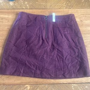 NWT Madewell Fireside Mini Skirt - size 6